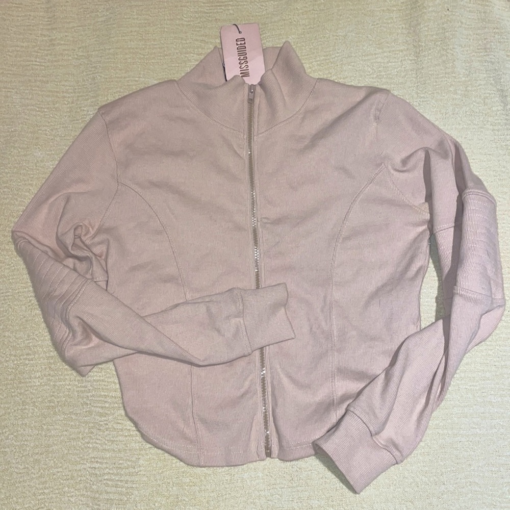 MISSGUIDED zip up sweater